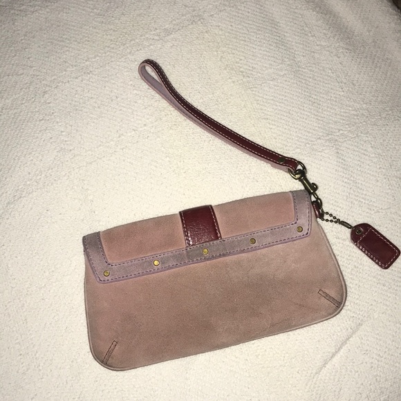 Suede Coach wristlet - Picture 2 of 2